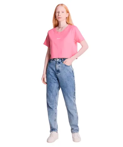 Cropped BAW T-Shirt Institutional Colors - Rosa Chiclete