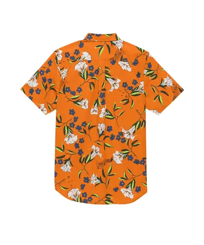 Camisa Vans Thompson Woven SS Trumpet Floral Harvest Pumpkin