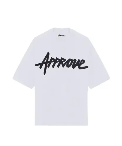 Camiseta Approve No-Sew Big Logo Branca
