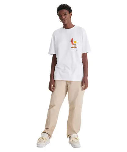 Camiseta Regular BAW Salsicha e Ovo - Branco