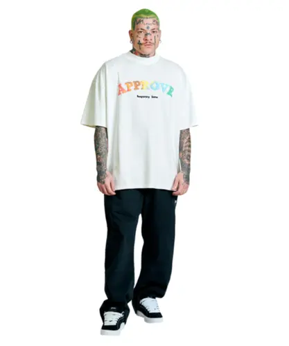 Camiseta Approve Huge New Rainbow Off White