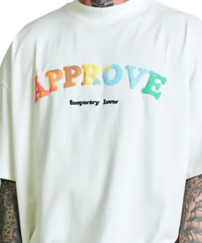 Camiseta Approve Huge New Rainbow Off White