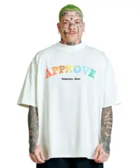 Camiseta Approve Huge New Rainbow Off White