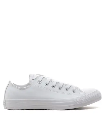 Tênis Converse Chuck Taylor All Star Monochrome Leather Ox Branco Branco