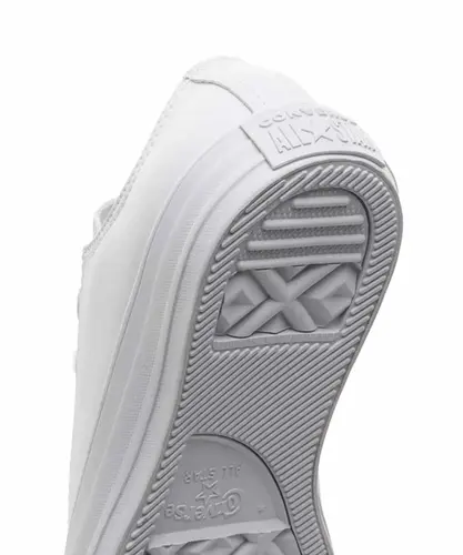 Tênis Converse Chuck Taylor All Star Monochrome Leather Ox Branco Branco