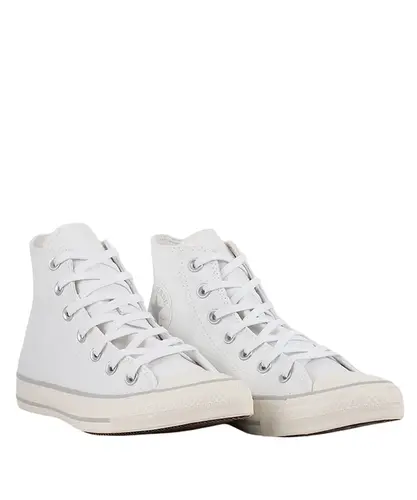 Tênis Converse Chuck Taylor All Star Hi Branco Branco
