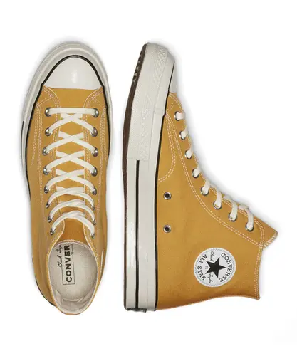 Tênis Converse Chuck 70 Hi Vintage Amarelo Ouro