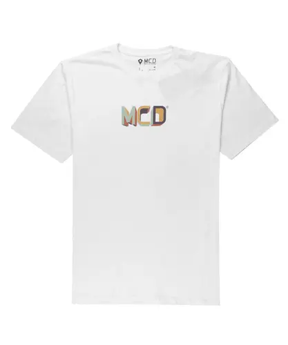 Camiseta MCD Regular Block Branca - Outlet