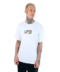 Camiseta MCD Regular Block Branca - Outlet