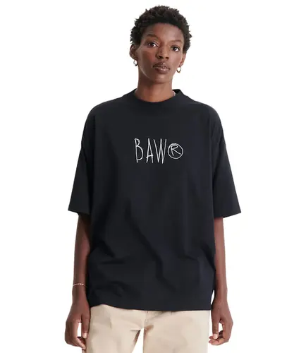 Camiseta Baw New Over Scrawl Colors - Preto