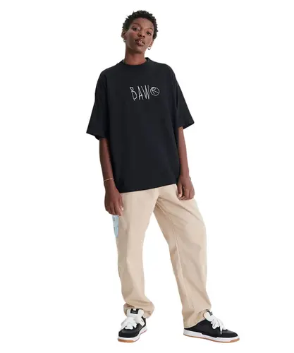 Camiseta Baw New Over Scrawl Colors - Preto
