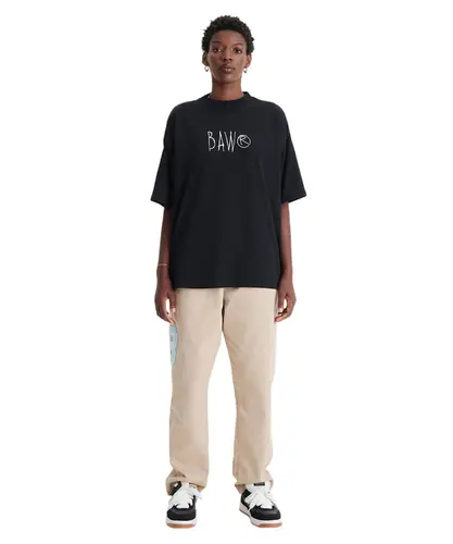 Camiseta Baw New Over Scrawl Colors - Preto