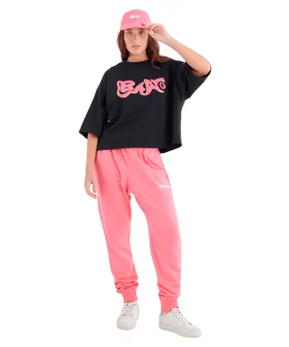 Camiseta Boxy BAW Coral Stone - Preto