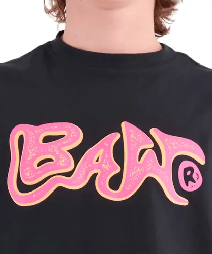 Camiseta Boxy BAW Coral Stone - Preto