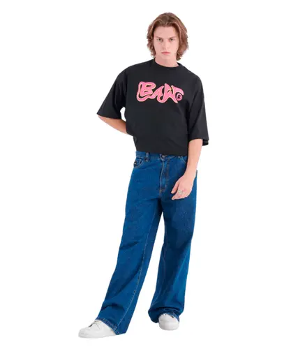 Camiseta Boxy BAW Coral Stone - Preto