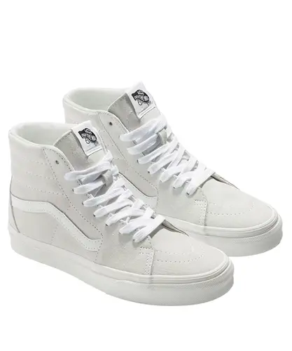 Tênis Vans Sk8-Hi Pig Suede Branco Tênis Vans Sk8-Hi Pig Suede