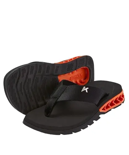 Chinelo Kenner Rakka Preto Laranja