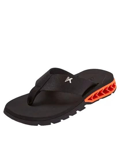 Chinelo Kenner Rakka Preto Laranja