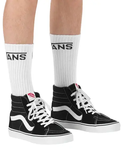 Meia Vans Classic Crew Kit 3 Pares White