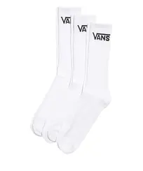 Meia Vans Classic Crew Kit 3 Pares White