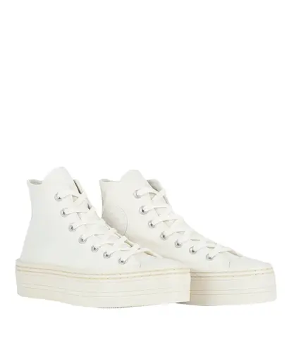 Tênis Converse Chuck Taylor All Star Modern Lift Hi Essential Amendoa Amendoa