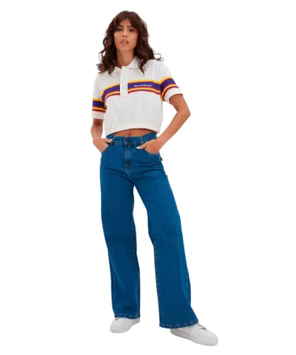 Camisa Polo Baw Clothing Cropped Revival Station Off White
