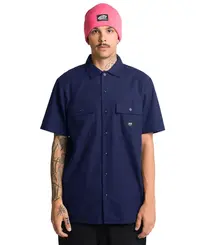 Camisa Vans Smith II SS Warm Weather Dress Blues