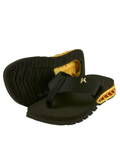 Chinelo Kenner Rakka U1 Preto Dourado