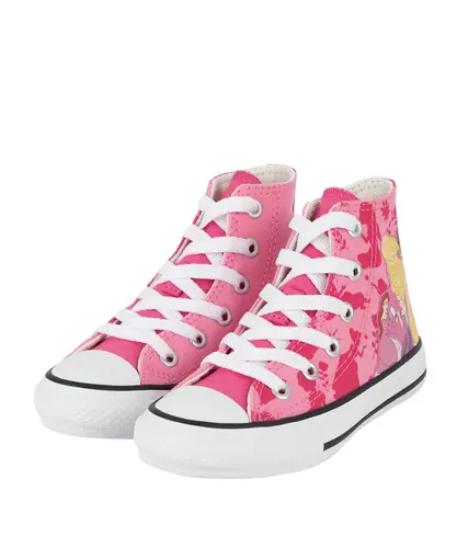 Tênis Converse Infantil Chuck Taylor All Star Hi Disney Princess Rosa Pink