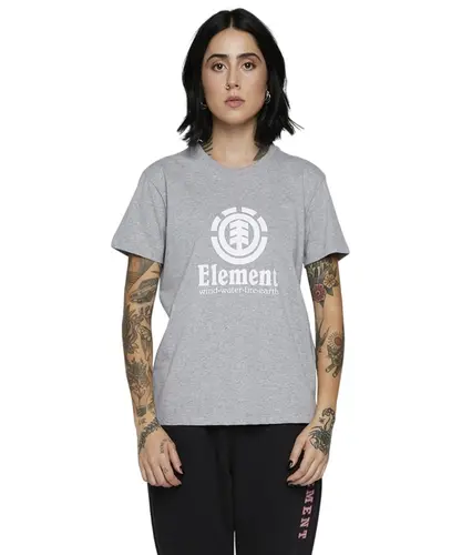 Camiseta Element Vertical - Cinza Mescla