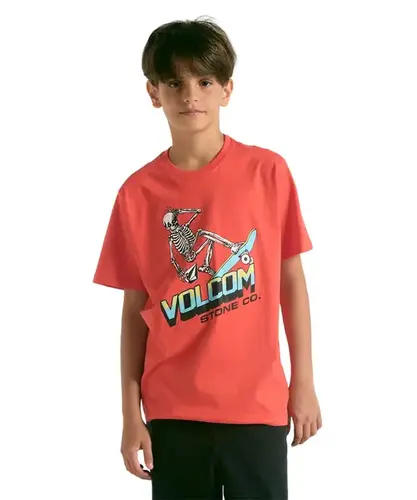 Camiseta Volcom Ripper Juvenil - Vermelho