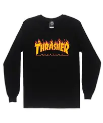 CAMISETA THRASHER  ML FLAME LOGO