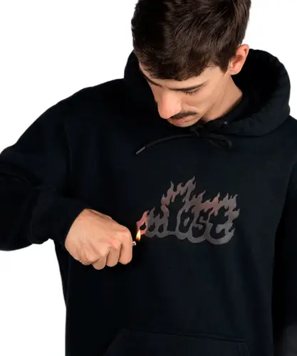 Moletom Lost Canguru El Fogo Preto