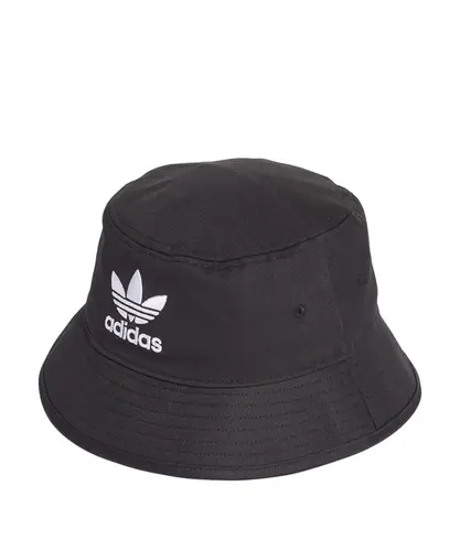 Chapéu Bucket Adidas Adicolor Trefoil Black White