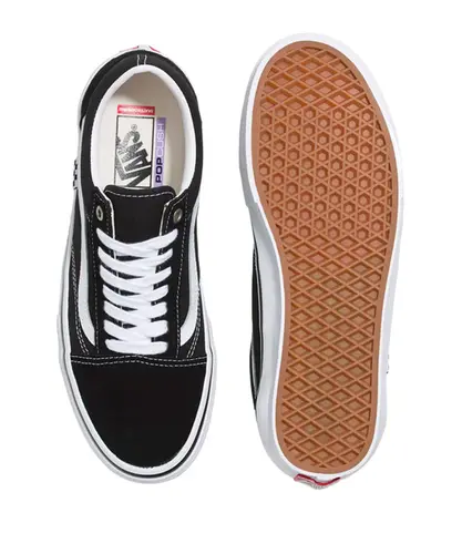 Tênis Vans Skate Old Skool Black White