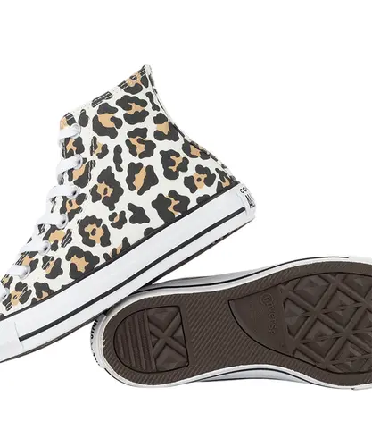 Tênis Converse Chuck Taylor All Star Hi Archive Print Amendoa Branco
