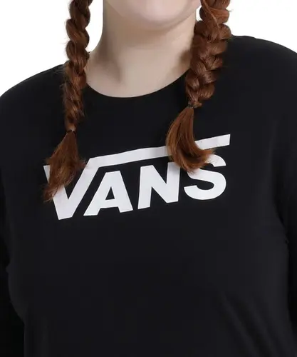Camiseta Manga Longa Vans Flying V Classic LS BF Black