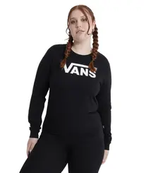 Camiseta Manga Longa Vans Flying V Classic LS BF Black