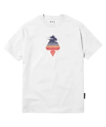 Camiseta Regular Estampa Horizonte - Branco