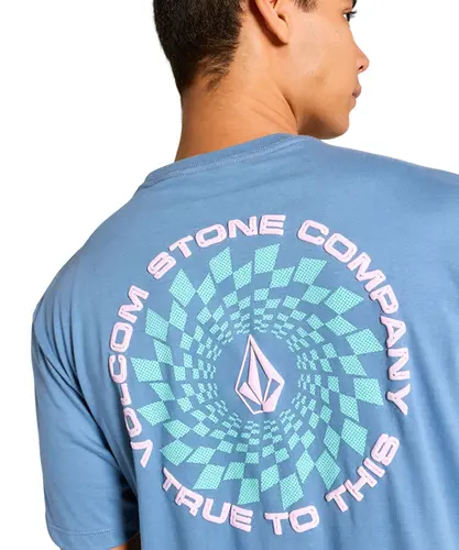 Camiseta Volcom Rabbit Hole Azul Escuro