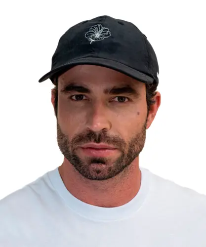 Boné Kayland Dad S Cap Hibisco Preto