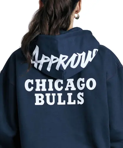 Moletom Approve Oversized x NBA Bulls Marinho