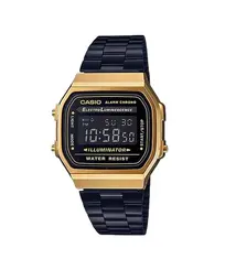 Relógio Casio Vintage Preto e Dourado
