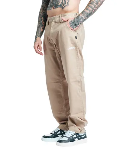 Calça Reta Approve Basic Bege