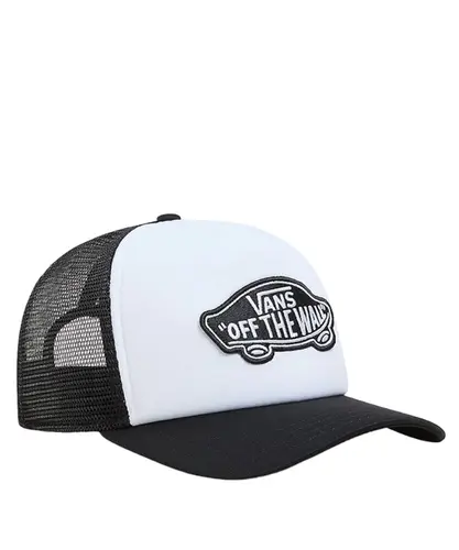 Boné Vans Classic Patch Curved Bill Trucker Black White
