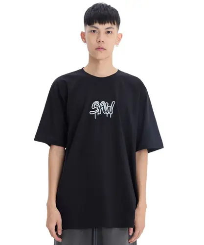 Camiseta Baw Regular Metal Preto
