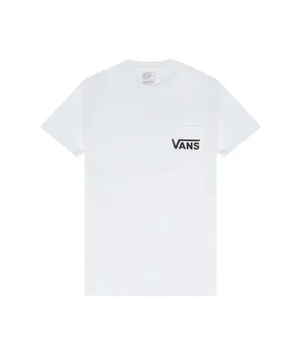 Camiseta Vans Style 76 Back Ss Tee White Black
