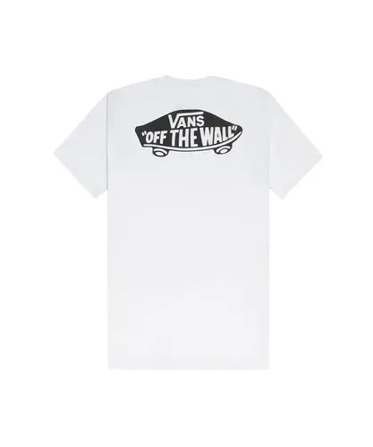 Camiseta Vans Style 76 Back Ss Tee White Black