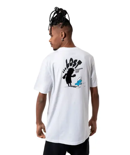 Camiseta Lost x Smurfs Gargamel Shadow - Branco