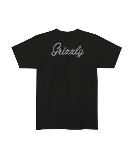 Camiseta Grizzly Back Script Logo Tee Black